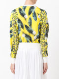 pineapple print bomber jacket