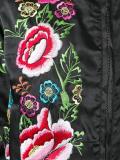 floral embroidered hooded jacket