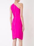 contrast fitted dress