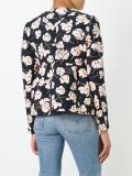 floral print peplum jacket