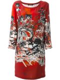 printed shift dress