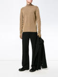 speckled turtle neck knit