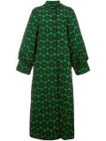 jacquard long coat