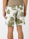 palm print pocket shorts