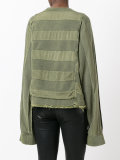 cut stripes longsleeved T-shirt