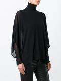 turtleneck knit blouse