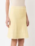 high-waisted knit skirt