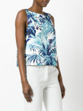 floral print cropped tank