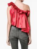 ruffle one-shoulder top