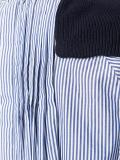 pinstripe insert knitted top
