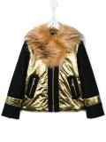 faux fur collar jacket