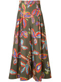 floral print wide-leg trousers