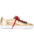 embellished eyelet sneakers