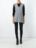 ribbed long length vest
