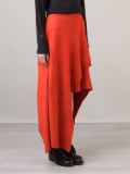 suede asymmetric skirt