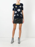 floral knit T-shirt 