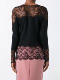scalloped lace insert top