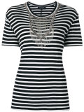 embellished striped T-shirt 