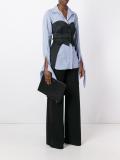 top zip clutch