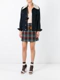 checked skirt 