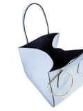 tote bag with gold tone detail