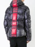 back stripe padded jacket