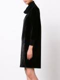 velvet effect sweater dress