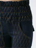 high-waisted jeans