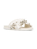 crisscross strap sandals