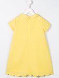 flower appliqué dress