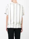 panelled pinstripe top