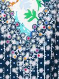 印花无袖连衣裙