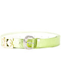 textured buckle belt 