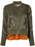back slit bomber jacket