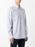 plaid button-down shirt