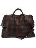 plaid zipped holdall
