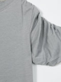 ruched sleeve T-shirt