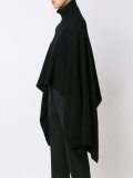 turtleneck cape sweater