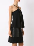 zip detail blouse