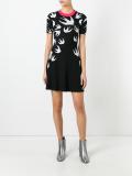 bird intarsia dress