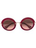oversize round frame sunglasses