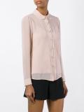 lace edging sheer shirt