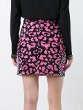 sequinned animal print skirt