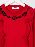 ruffled details sweatshirt 