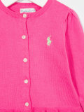 ruffled cardigan