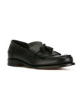 fringed trim loafers 