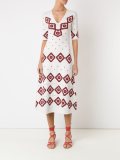 v neck jacquard dress