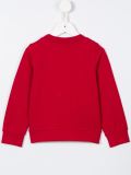 flower appliqué sweatshirt