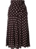 polka dots A-line skirt