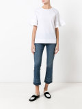 ruffle sleeve T-shirt